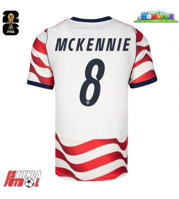 Estados Unidos Weston McKennie #8 Primera Equipación Mundial 2026 Manga Corta